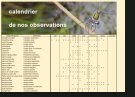 Calendrier des observations