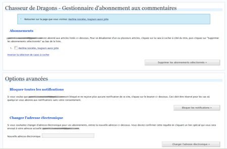 Tableau de bord